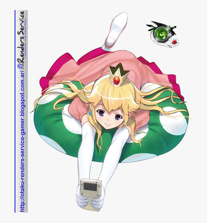 Princess Peach With Brown Hair, transparent png #8489374