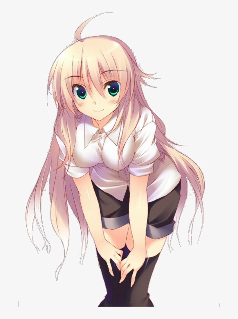 Report Abuse - Blond Cute Anime Girl, transparent png #8489498