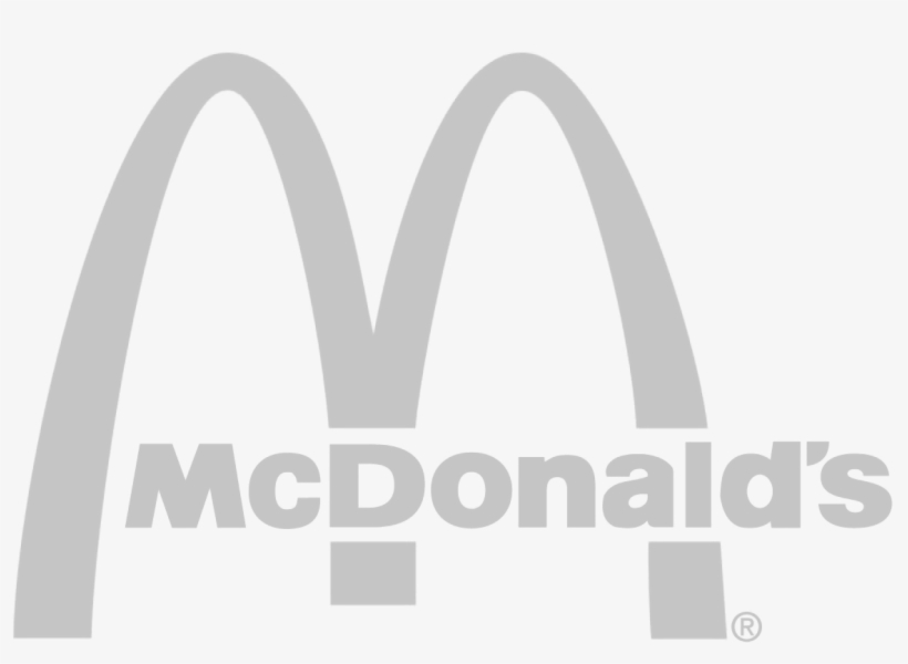 Mcdonalds Logo Grey 1 - Arch, transparent png #8489549