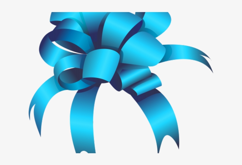 Bow Clipart Blue Green - Portable Network Graphics, transparent png #8490503