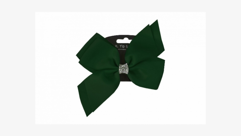 Diamante Bow Bottle Green - Present, transparent png #8490541