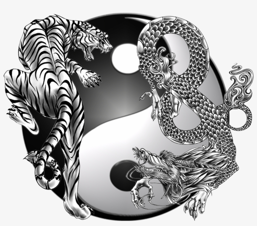 Dragon Society International Chinese Symbol Yin Yang - Yin Yang Dragon Png, transparent png #8490912