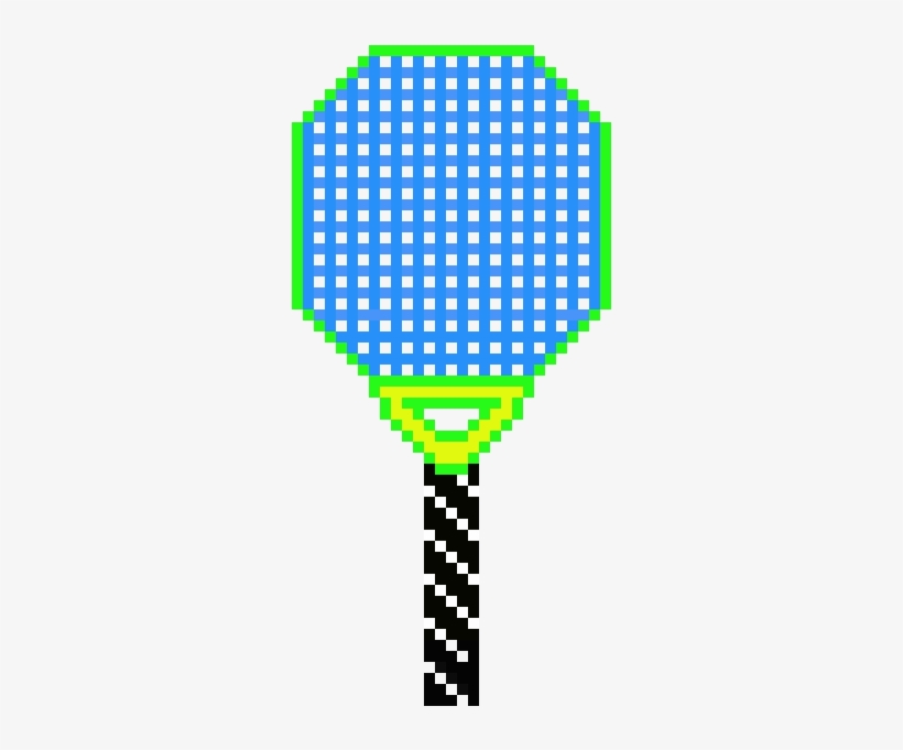 Pixel Tennis Racquet - Badminton Racket Pixel, transparent png #8491292
