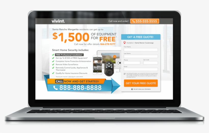 Laptop Vivint - Design, transparent png #8491856