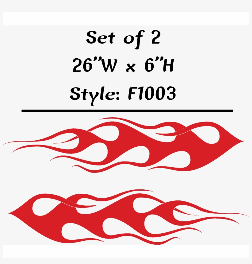 Vehicle Tribal Flames Vinyl Decal Sticker Car Truck - Flame Decals, transparent png #8492123