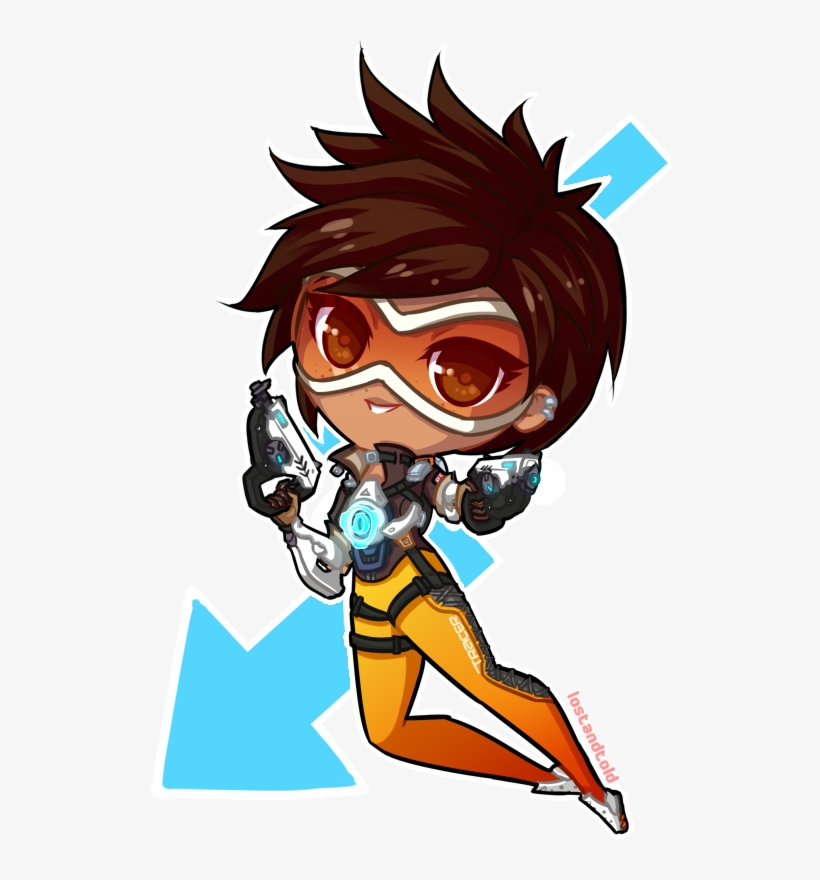 Overwatch By Lostadopt Chibi Cute - Cartoon, transparent png #8492130