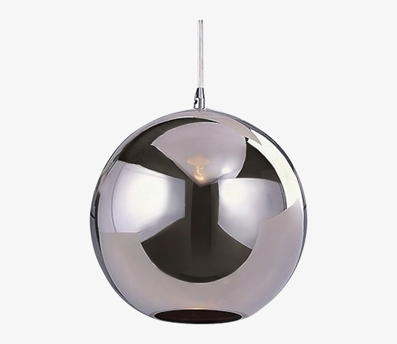 Pendente Esfera De Vidro Cromado - Pendant, transparent png #8492165