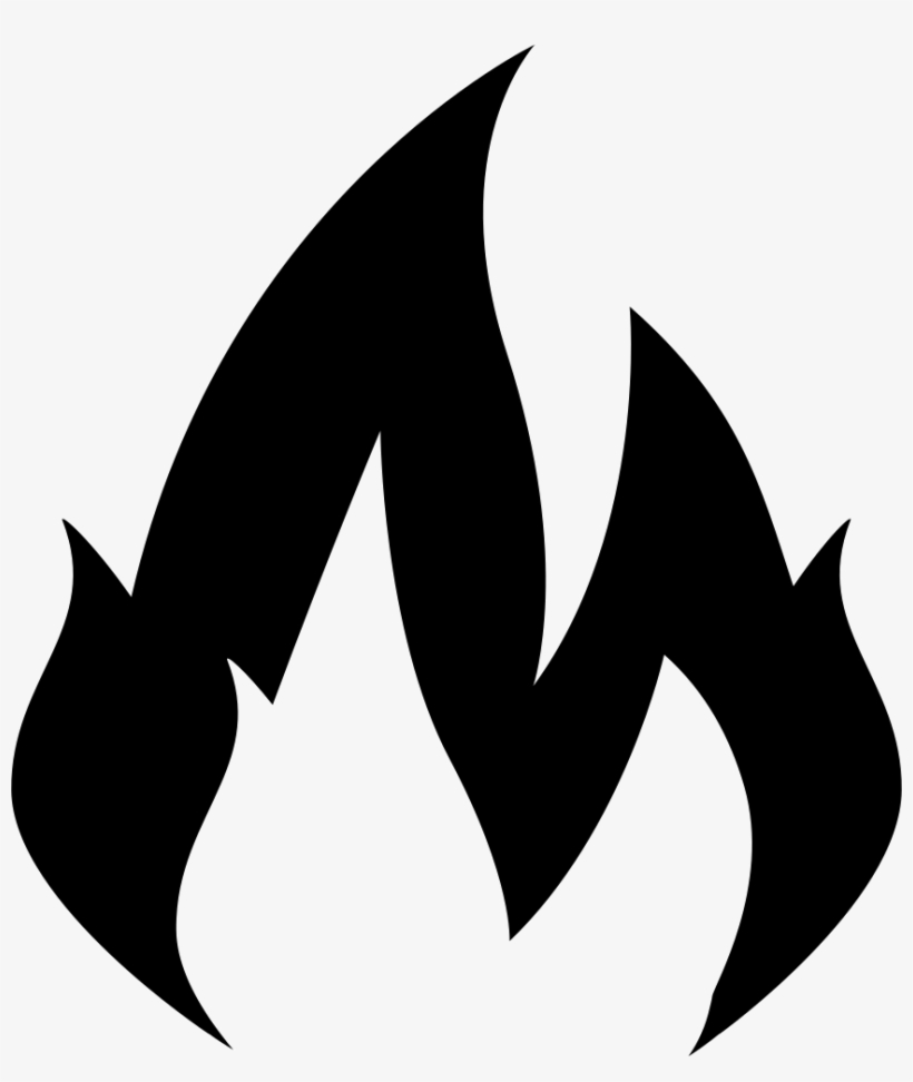 Png File Svg - Fire Clipart Black, transparent png #8492421