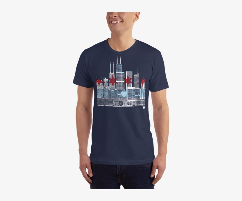 "chicago Squared" Short Sleeve T Shirt - T-shirt, transparent png #8492503