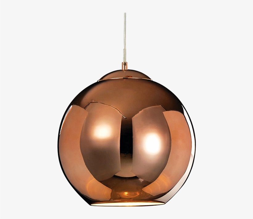 Pendente Esfera De Vidro Cobre - Ceiling Fixture, transparent png #8492803