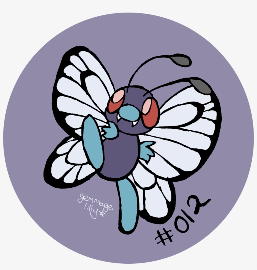 Butterfree \0u0/ He Gots Big Floppy Feet, transparent png #8492956