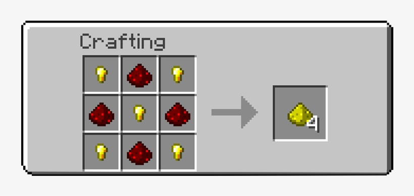 Craftable Glowstone Mod Crafting Recipes - Make A Arrow In Minecraft, transparent png #8493236