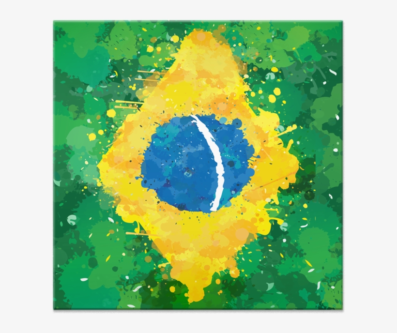 Azulejo Bandeira Do Brasil De Incantiana - Flag Of Brazil, transparent png #8493795