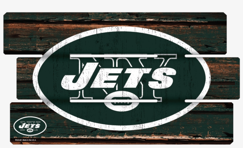 14" X 25" Fence Wood Sign - New York Jets, transparent png #8494083