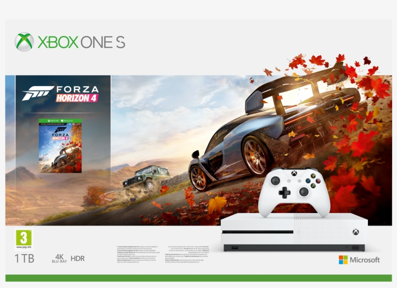 Details About Microsoft Xbox One S 1tb With Forza Horizon - Xbox One Forza Horizon 4, transparent png #8494139