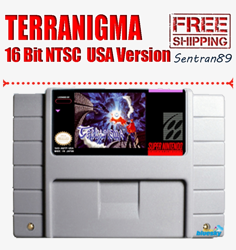 Details About Terranigma Snes Super 16 Bit Ntsc Video - Electronics, transparent png #8495026