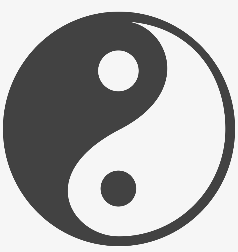 Ying Yang Icon - Circle, transparent png #8495532