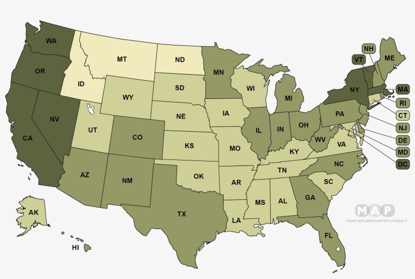 United States Map - Vector United States Png, transparent png #8495893