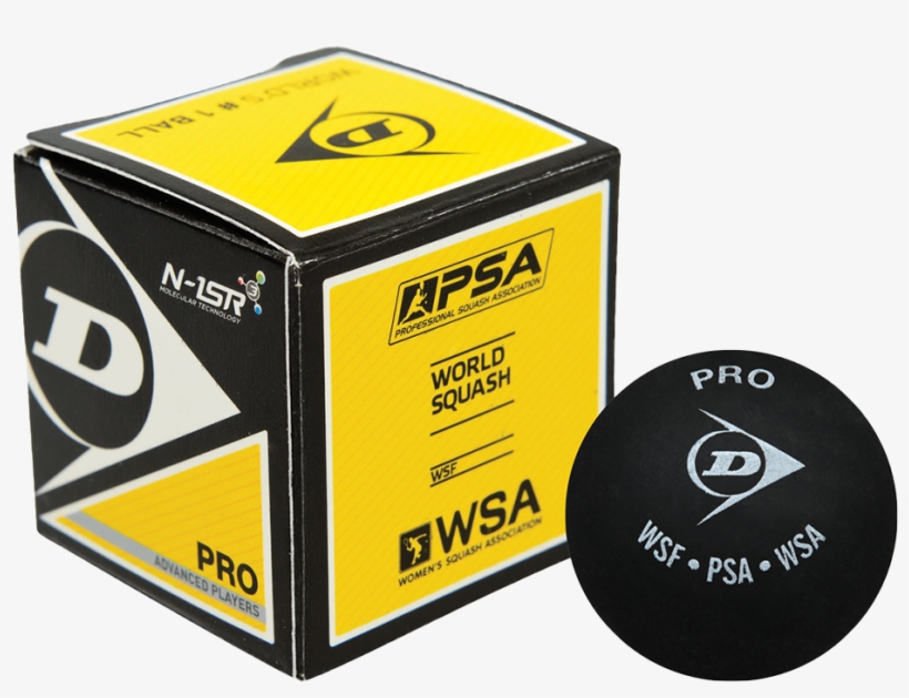 Dunlop Pro Double Yellow Dot - Dunlop Pro Squash Balls, transparent png #8497788