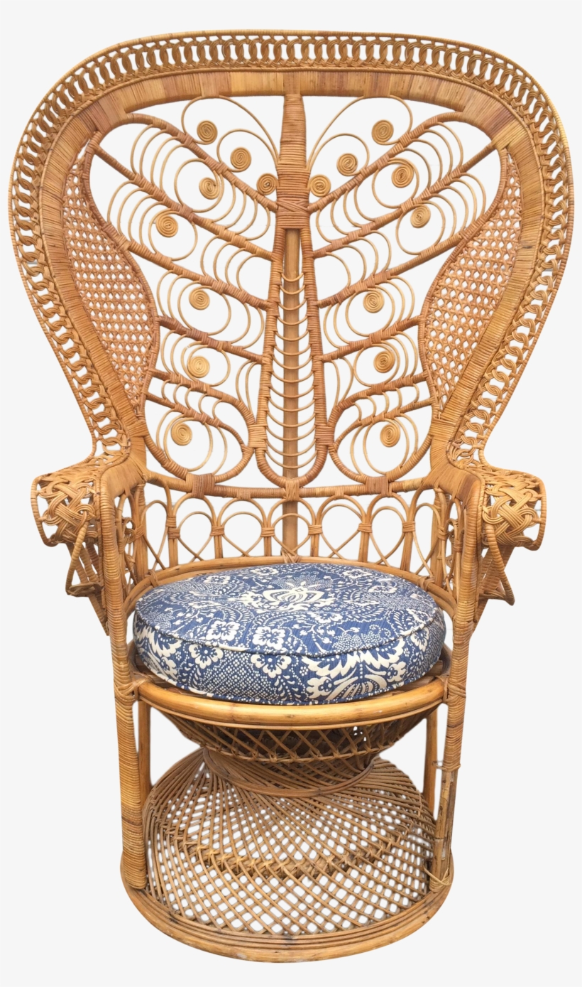 Rattan Boho Peacock Chair On Chairish, transparent png #8497879