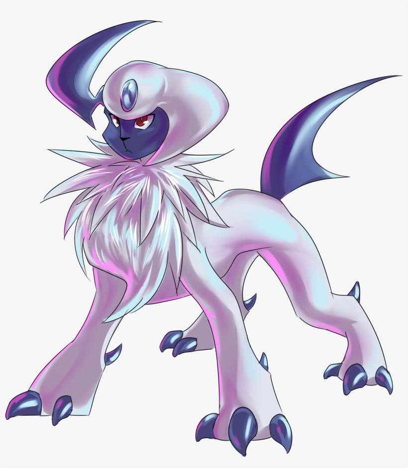 Absol Shiny Absol Since They Were Both Suggested Fun - Cartoon, transparent png #8498129