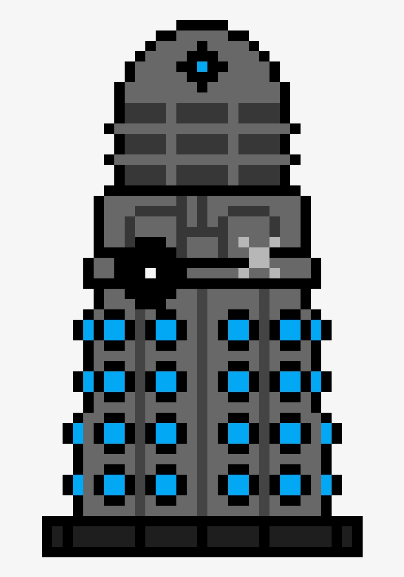 Dalek - Dalek Pixel Art, transparent png #8498135