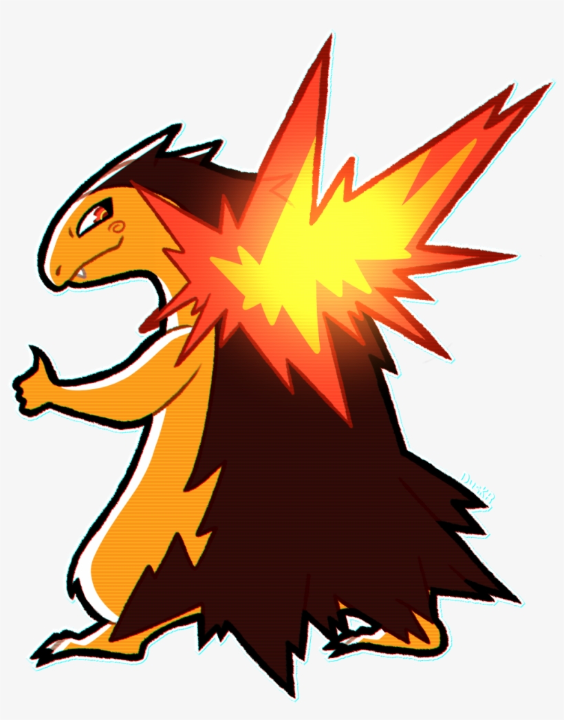 View Typhlosion F1 , - Illustration, transparent png #8498210