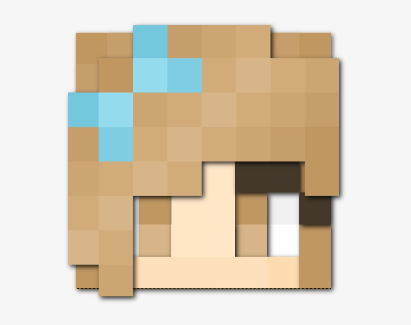 Minecraft Skin Head Girl, transparent png #8498342