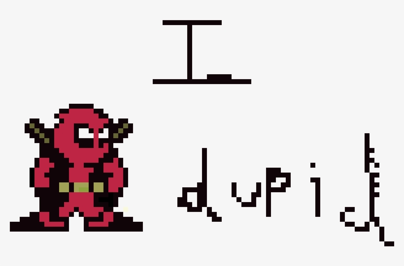 Stupid Deadpool - Cartoon, transparent png #8498532