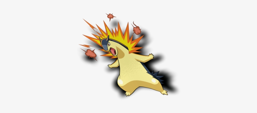 Typhlosion Sticker - Illustration, transparent png #8498667