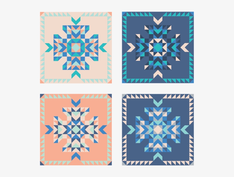 Topaz Quilt Pdf Pattern - Motif, transparent png #8498707