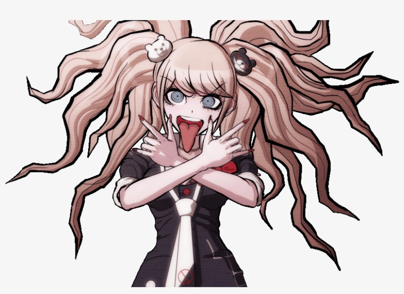 Dangan Ronpa Danganronpa Junko Enoshima Badass Monokuma - Junko Enoshima Sprites, transparent png #8499091