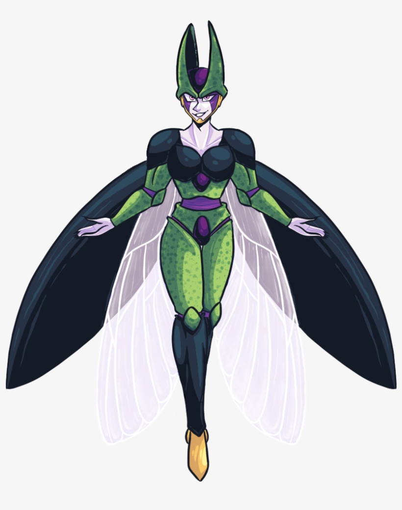 Perfect Cell Is So Lovely To Draw I Wish He Actually - Cartoon, transparent png #8499635