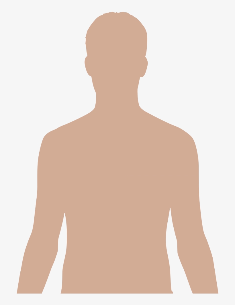 File - Man Shadow - Upper - Human Upper Body Png, transparent png #850201