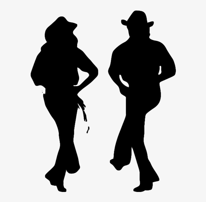 Line Dance Silhouette - Running Person Silhouette Front, transparent png #850248