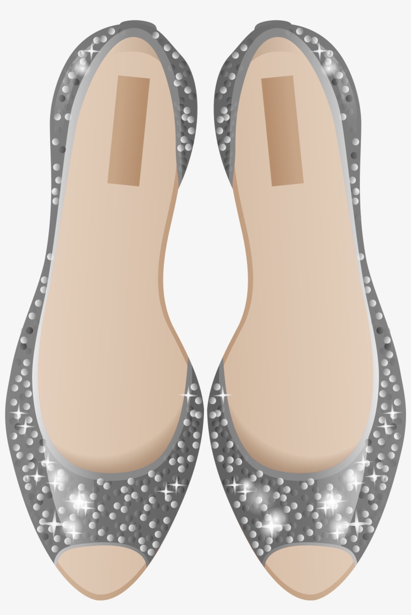 Silver Shoes Png Clip Art - Sandal, transparent png #850384