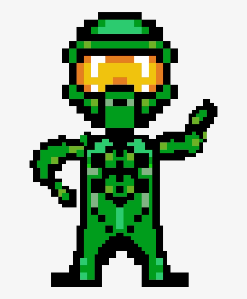 Spaceman - Master Chief Helmet Pixel Art, transparent png #850392