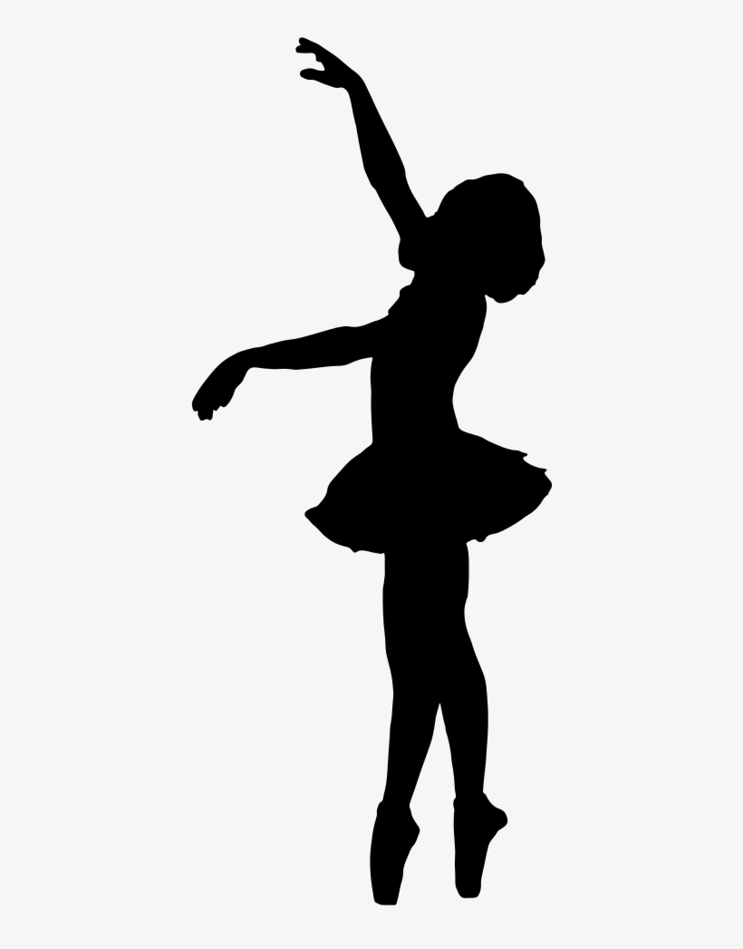 Vintage Ballerina Silhouette - Little Ballerina Silhouette, transparent png #850446
