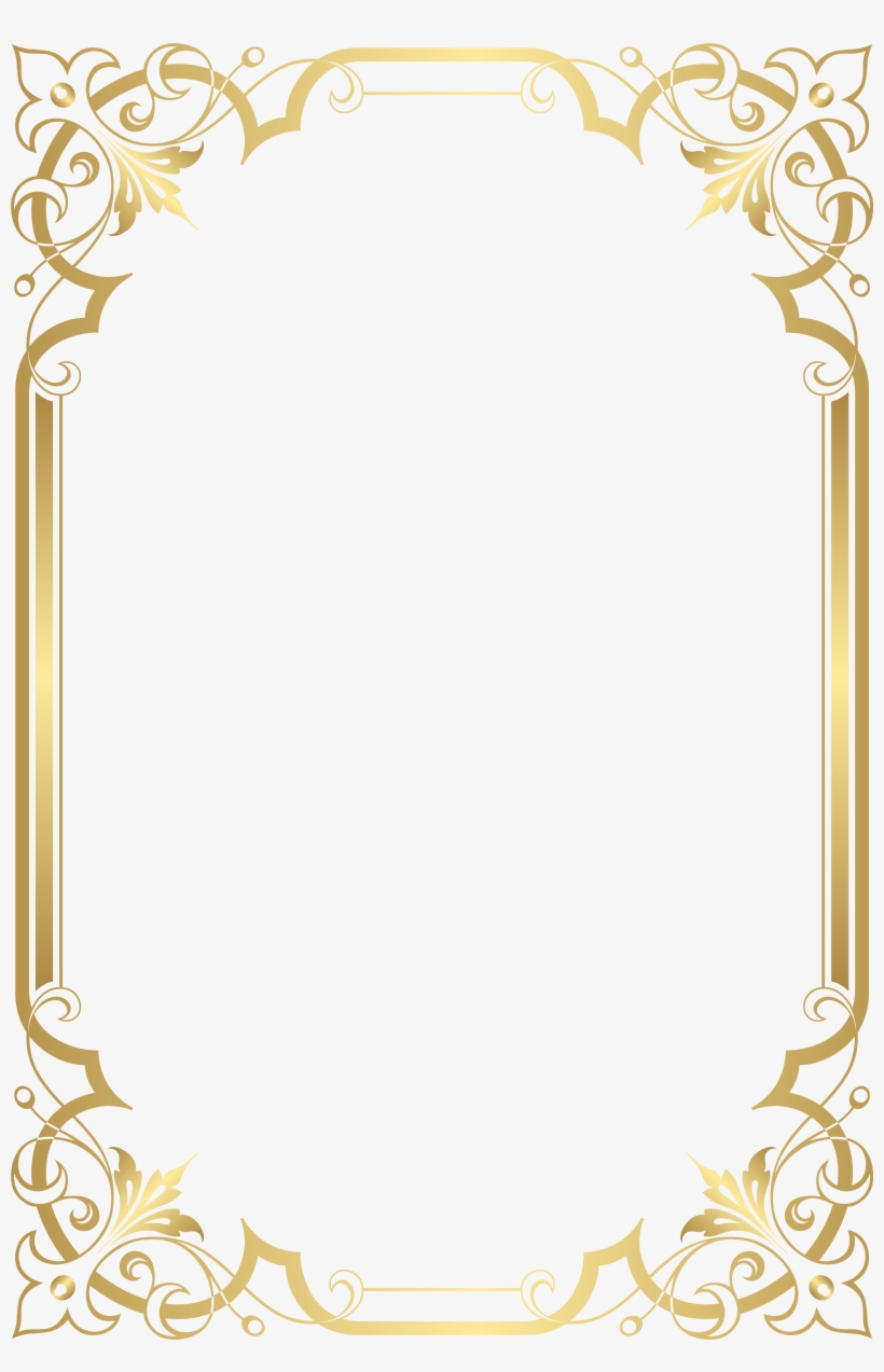 Image Border, Borders For Paper, Borders And Frames, - Gold Border Frame Png, transparent png #850804