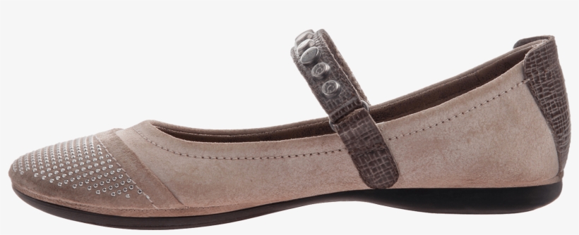 Protestor Women's Flat In Stone Inside View - Otbt Ladies Footwear Spring Protestor In Stone M065, transparent png #851063