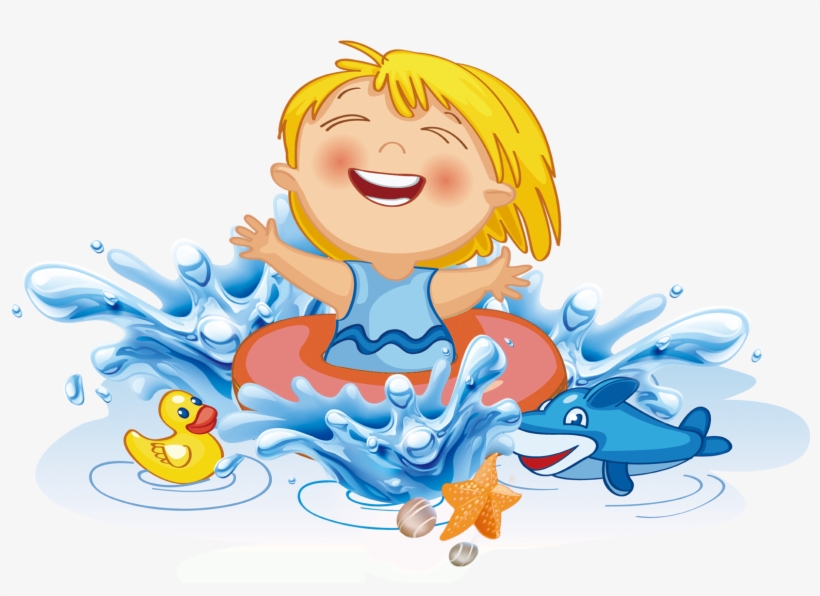 Svg Royalty Free Library Children Transprent Png Download - Niños Piscina Png, transparent png #851066