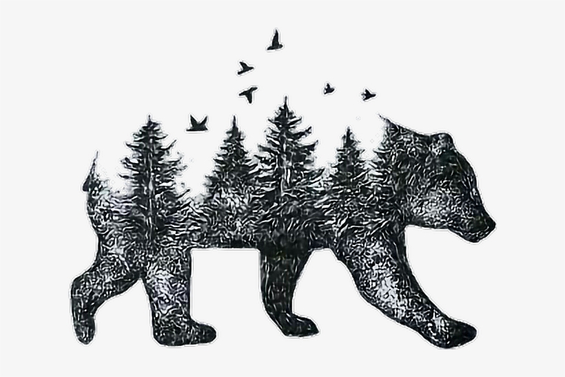 Report Abuse - Bears And Mountains Tattoos, transparent png #851149