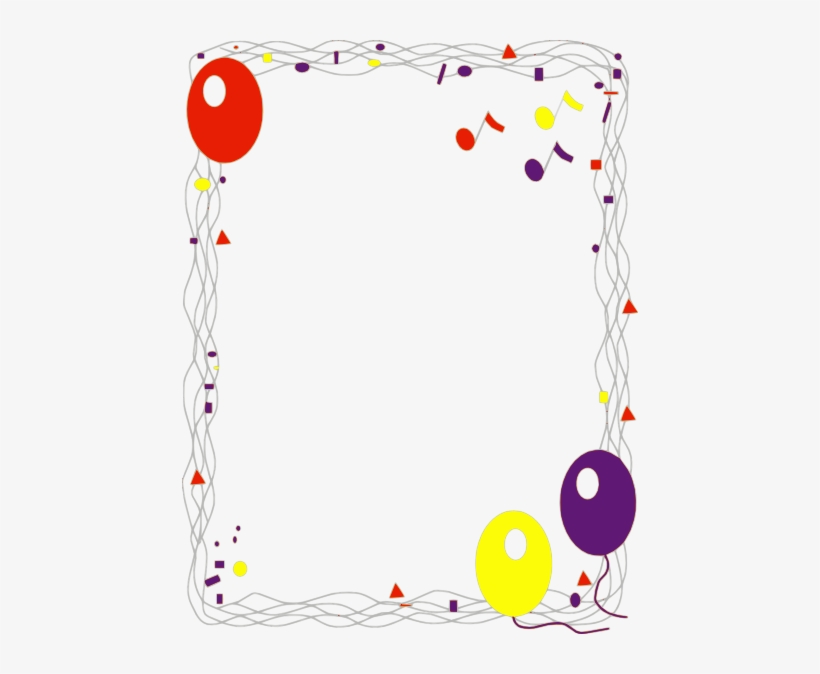 Balloon Border Png Clip Art, transparent png #851238