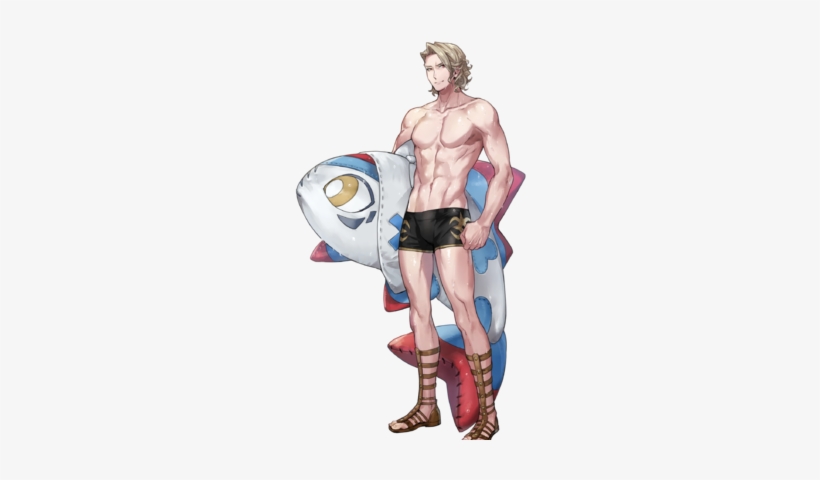 Xander Student Swimmer Face - Xander Fire Emblem Heroes Summer, transparent png #851687