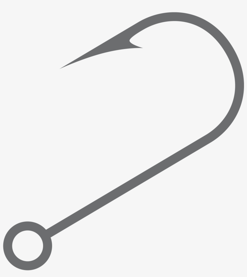 Fish Hook Fishing Angling - Fishing Hook Vector Png, transparent png #851882