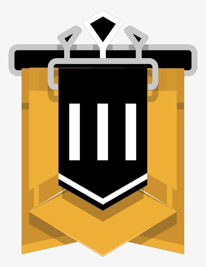 Manager - Rainbow Six Siege Gold 3 Rank, transparent png #852271