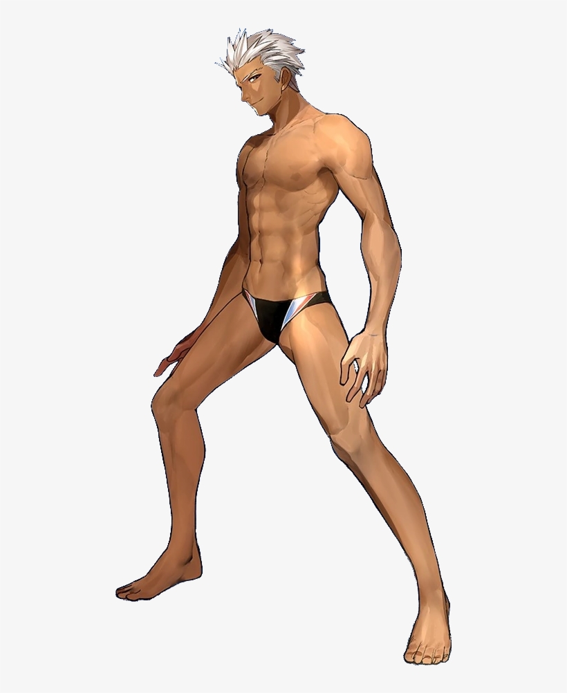 No Name's Black Swimmer - Fate Extella Archer Swimsuit, transparent png #852348