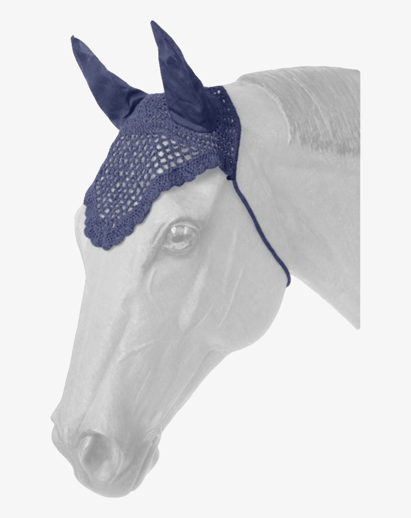 Crocheted Horse Fly Veil With Ears - Tough-1 Green Crochet Fly Veil With Scalloped Edge, transparent png #852467