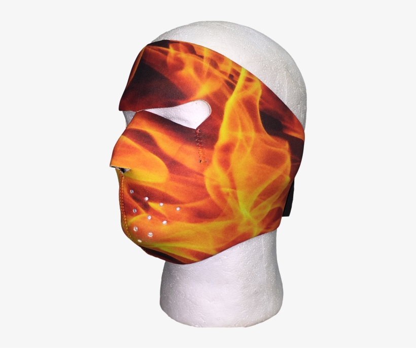 Flame Inferno Face Mask - J2masks Flame Inferno Full Face Mask, transparent png #852729
