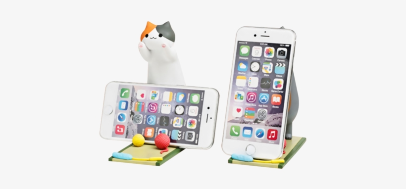 Cute Cat Phone Stand Yv8025 - Cubix Translucent Series 0.3 Mm Ultra Thin Matte Case, transparent png #852735